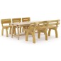 vidaXL Set da Pranzo da Giardino 5 pz in Legno di Pino Impregnato vidaXL Set da Pranzo da Giardino 5 pz in Legno di Pino Impregnato