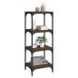 Libreria rovere marrone 40x33x100cm Legno Multistrato e Acciaio Libreria rovere marrone 40x33x100cm Legno Multistrato e Acciaio