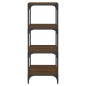 Libreria rovere marrone 40x33x100cm Legno Multistrato e Acciaio Libreria rovere marrone 40x33x100cm Legno Multistrato e Acciaio