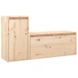 vidaXL Mobili Porta TV 2 pz in Legno Massello di Pino vidaXL Mobili Porta TV 2 pz in Legno Massello di Pino