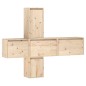 vidaXL Mobili Porta TV 5 pz in Legno Massello di Pino vidaXL Mobili Porta TV 5 pz in Legno Massello di Pino