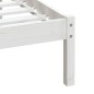 vidaXL Giroletto Bianco in Legno Massello di Pino 100x200 cm vidaXL Giroletto Bianco in Legno Massello di Pino 100x200 cm