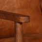 vidaXL Set Divani 2 pz in Vera Pelle e Legno Massello d'Acacia Marrone