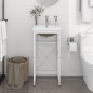 vidaXL Telaio per Lavabo da Bagno con Lavabo Integrato Bianco in Ferro vidaXL Telaio per Lavabo da Bagno con Lavabo Integrato Bianco in Ferro
