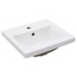 vidaXL Telaio per Lavabo da Bagno con Lavabo Integrato Bianco in Ferro vidaXL Telaio per Lavabo da Bagno con Lavabo Integrato Bianco in Ferro