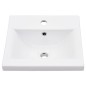 vidaXL Telaio per Lavabo da Bagno con Lavabo Integrato Bianco in Ferro vidaXL Telaio per Lavabo da Bagno con Lavabo Integrato Bianco in Ferro