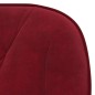 vidaXL Sedie da Pranzo Girevoli 2 pz Rosso Vino in Velluto vidaXL Sedie da Pranzo Girevoli 2 pz Rosso Vino in Velluto