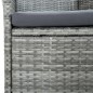 vidaXL Set da Pranzo per Giardino 13 pz con Cuscini Grigio vidaXL Set da Pranzo per Giardino 13 pz con Cuscini Grigio