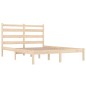 vidaXL Giroletto senza Materasso in Legno Massello 160x200 cm