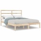 vidaXL Letto senza Materasso 140x190 cm in Legno Massello di Pino vidaXL Letto senza Materasso 140x190 cm in Legno Massello di Pino