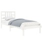 vidaXL Giroletto Bianco in Legno Massello 100x200 cm vidaXL Giroletto Bianco in Legno Massello 100x200 cm