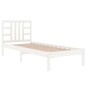 vidaXL Giroletto Bianco in Legno Massello 100x200 cm vidaXL Giroletto Bianco in Legno Massello 100x200 cm