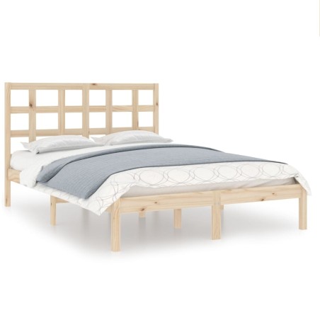 vidaXL Giroletto in Legno Massello 140x190 cm