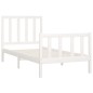 vidaXL Giroletto Bianco in Legno Massello 100x200 cm vidaXL Giroletto Bianco in Legno Massello 100x200 cm