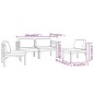 vidaXL Set Divani da Giardino 4 pz con Cuscini in Alluminio Antracite vidaXL Set Divani da Giardino 4 pz con Cuscini in Alluminio Antracite