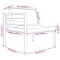 vidaXL Set Divani da Giardino 7 pz con Cuscini in Alluminio Antracite