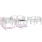 vidaXL Set Divani da Giardino 7 pz con Cuscini in Alluminio Antracite vidaXL Set Divani da Giardino 7 pz con Cuscini in Alluminio Antracite