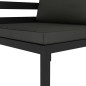 vidaXL Set Divani da Giardino 8 pz con Cuscini in Alluminio Antracite vidaXL Set Divani da Giardino 8 pz con Cuscini in Alluminio Antracite