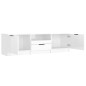 Mobile Porta TV Bianco Lucido 140x35x40 cm in Legno Multistrato Mobile Porta TV Bianco Lucido 140x35x40 cm in Legno Multistrato