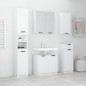 vidaXL Set di Mobili da Bagno 5 pz Bianco in Legno Multistrato vidaXL Set di Mobili da Bagno 5 pz Bianco in Legno Multistrato
