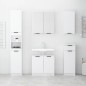 vidaXL Set di Mobili da Bagno 5 pz Bianco in Legno Multistrato vidaXL Set di Mobili da Bagno 5 pz Bianco in Legno Multistrato