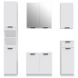 vidaXL Set di Mobili da Bagno 5 pz Bianco in Legno Multistrato vidaXL Set di Mobili da Bagno 5 pz Bianco in Legno Multistrato
