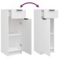 vidaXL Set di Mobili da Bagno 5 pz Bianco in Legno Multistrato vidaXL Set di Mobili da Bagno 5 pz Bianco in Legno Multistrato