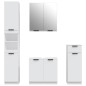 vidaXL Set di Mobili da Bagno 4 pz Bianco in Legno Multistrato vidaXL Set di Mobili da Bagno 4 pz Bianco in Legno Multistrato