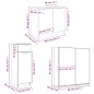 vidaXL Set di Mobili da Bagno 4 pz Bianco in Legno Multistrato vidaXL Set di Mobili da Bagno 4 pz Bianco in Legno Multistrato