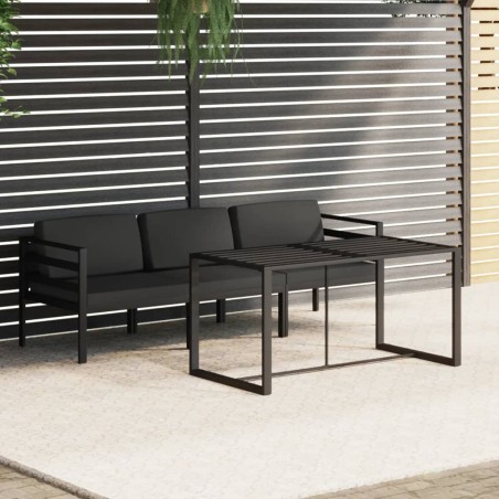 vidaXL Set Divani da Giardino 4 pz con Cuscini in Alluminio Antracite