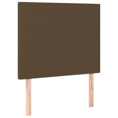 vidaXL Testiera 2 pz Marrone Scuro 100x5x78/88 cm in Tessuto