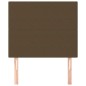 vidaXL Testiera 2 pz Marrone Scuro 100x5x78/88 cm in Tessuto