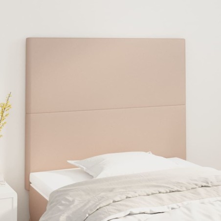 vidaXL Testiere 2 pz Cappuccino 90x5x78/88 cm in Similpelle