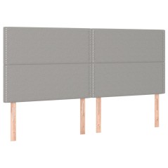 vidaXL Testiera 4 pz Grigio Chiaro 90x5x78/88 cm in Tessuto