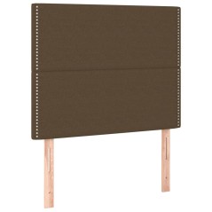 vidaXL Testiera 2 pz Marrone Scuro 90x5x78/88 cm in Tessuto