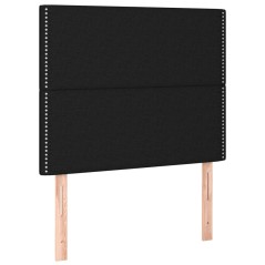 vidaXL Testiera 2 pz Nera 80x5x78/88 cm in Tessuto