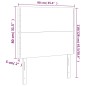 vidaXL Testiera 2 pz Blu 90x5x78/88 cm in Tessuto vidaXL Testiera 2 pz Blu 90x5x78/88 cm in Tessuto