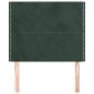 vidaXL Testiera 2 pz Verde Scuro 80x5x78/88 cm in Velluto vidaXL Testiera 2 pz Verde Scuro 80x5x78/88 cm in Velluto