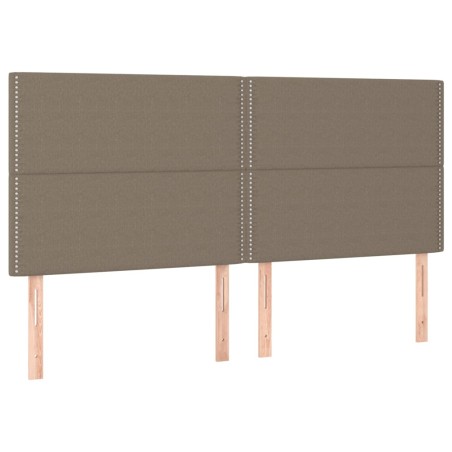 vidaXL Testiera 4 pz Tortora 90x5x78/88 cm in Tessuto
