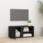 Mobile Porta TV Nero 80x31,5x36 cm in Legno Multistrato Mobile Porta TV Nero 80x31,5x36 cm in Legno Multistrato