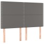 vidaXL Testiere 4 pz Grigie 72x5x78/88 cm in Similpelle vidaXL Testiere 4 pz Grigie 72x5x78/88 cm in Similpelle