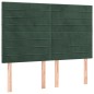 vidaXL Testiere 4 pz Verde Scuro 72x5x78/88 cm in Velluto vidaXL Testiere 4 pz Verde Scuro 72x5x78/88 cm in Velluto