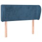 vidaXL Testiera ad Orecchio Blu Scuro 83x23x78/88 cm in Velluto vidaXL Testiera ad Orecchio Blu Scuro 83x23x78/88 cm in Velluto