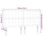 vidaXL Testiera 4 pz Marrone Scuro 90x5x78/88 cm in Tessuto vidaXL Testiera 4 pz Marrone Scuro 90x5x78/88 cm in Tessuto