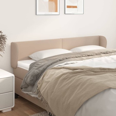 vidaXL Testiera ad Orecchio Cappuccino 203x23x78/88 cm in Similpelle
