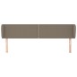 vidaXL Testiera ad Orecchio Tortora 183x23x78/88 cm in Tessuto vidaXL Testiera ad Orecchio Tortora 183x23x78/88 cm in Tessuto