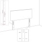 vidaXL Testiera ad Orecchio Tortora 83 x 23 x 78/88 cm in Tessuto vidaXL Testiera ad Orecchio Tortora 83 x 23 x 78/88 cm in Tessuto