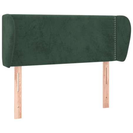 vidaXL Testiera ad Orecchio Verde Scuro 93x23x78/88 cm in Velluto