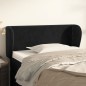 vidaXL Testiera ad Orecchio Nera 103x23x78/88 cm in Velluto vidaXL Testiera ad Orecchio Nera 103x23x78/88 cm in Velluto