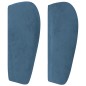 vidaXL Testiera ad Orecchio Blu Scuro 163x23x78/88 cm in Velluto vidaXL Testiera ad Orecchio Blu Scuro 163x23x78/88 cm in Velluto